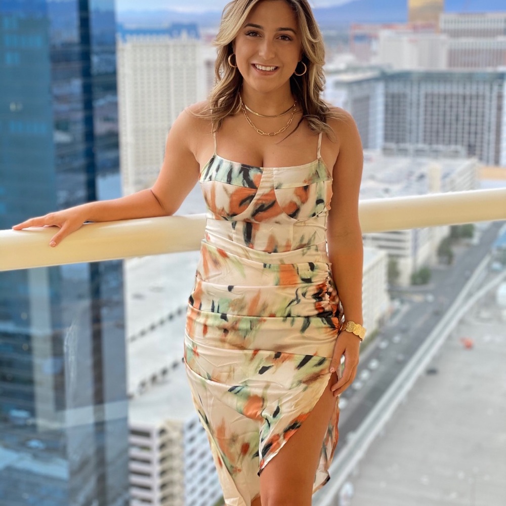 Shein long dress with slit on side